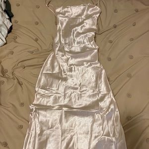 Light pink silk dress